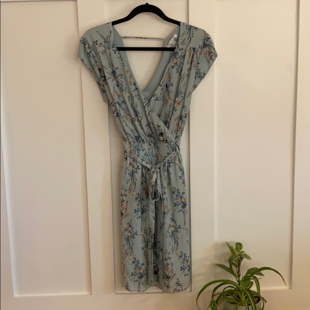 Daniel Rain floral tie wrap dress